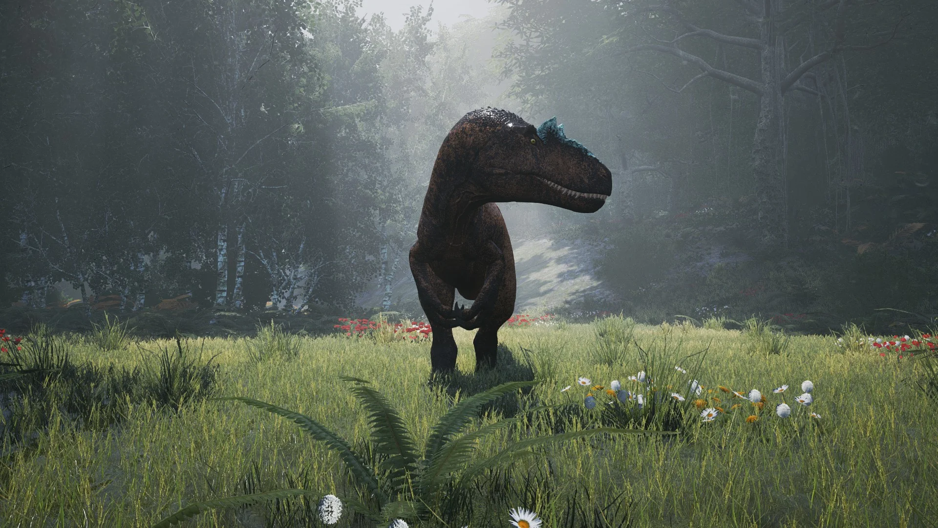Isle ESP boxes, distance labels, and overlays on The Isle AI dinosaurs